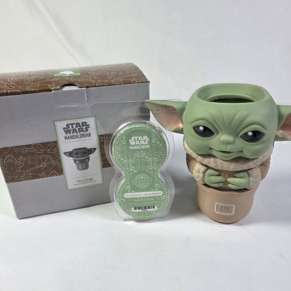 Scentsy Star Wars Mandalorian The Child Grogu Wall Fan Diffuser Pods Baby Yoda